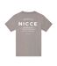Mens Crew Neck Oversized T-shirt Grey Nicce-2