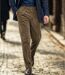 MAYFLOWER D373 — Pantalon velours extensible chamois : confort stretch et taille haute-1