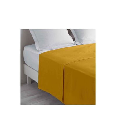Drap Plat en Coton Biolina 180x290cm Ocre