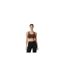Womens/ladies Pro Twisted Sports Bra Espresso USA-1