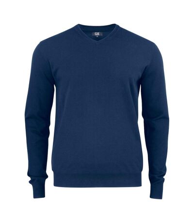 Mens Oakville V Neck Sweatshirt Dark Navy Cutter & Buck