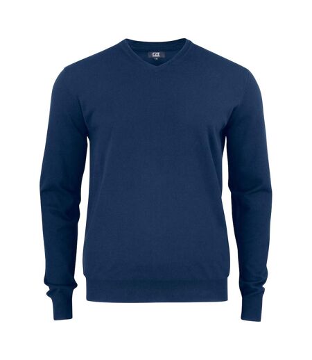 Mens Oakville V Neck Sweatshirt Dark Navy Cutter & Buck