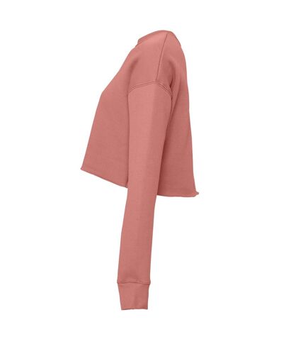 Bella + Canvas Womens/Ladies Cropped Fleece Top (Mauve) - UTBC5481