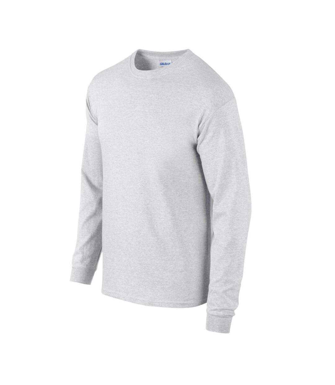 T-shirt Manches Longues Ultra Adulte Gris Cendre Gildan-3