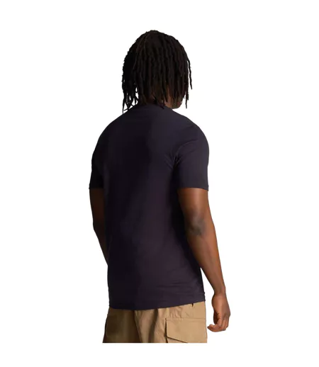 T-shirt Style Logo Brodé Homme Bleu Marine Lyle & Scott