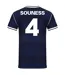 Mens Souness 4 1986 Retro T-shirt Navy Blue Scotland FA-2