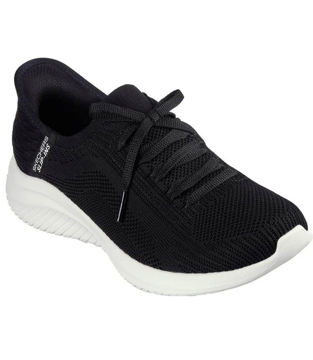 Womens/ladies Ultra Flex 3.0 Brilliant Path Slip-in Trainers Black Skechers-1