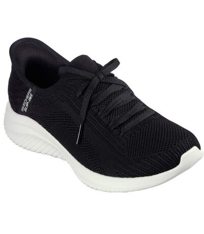 Womens/ladies Ultra Flex 3.0 Brilliant Path Slip-in Trainers Black Skechers