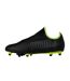 Mens Finesse Leather Firm Ground Football Boots Black Puma-3