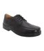 Chaussures de ville extra larges homme noir Roamers