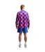 T-shirt Manches Longues Motif/style Damier Homme Bleu Roi Rose Nike-3