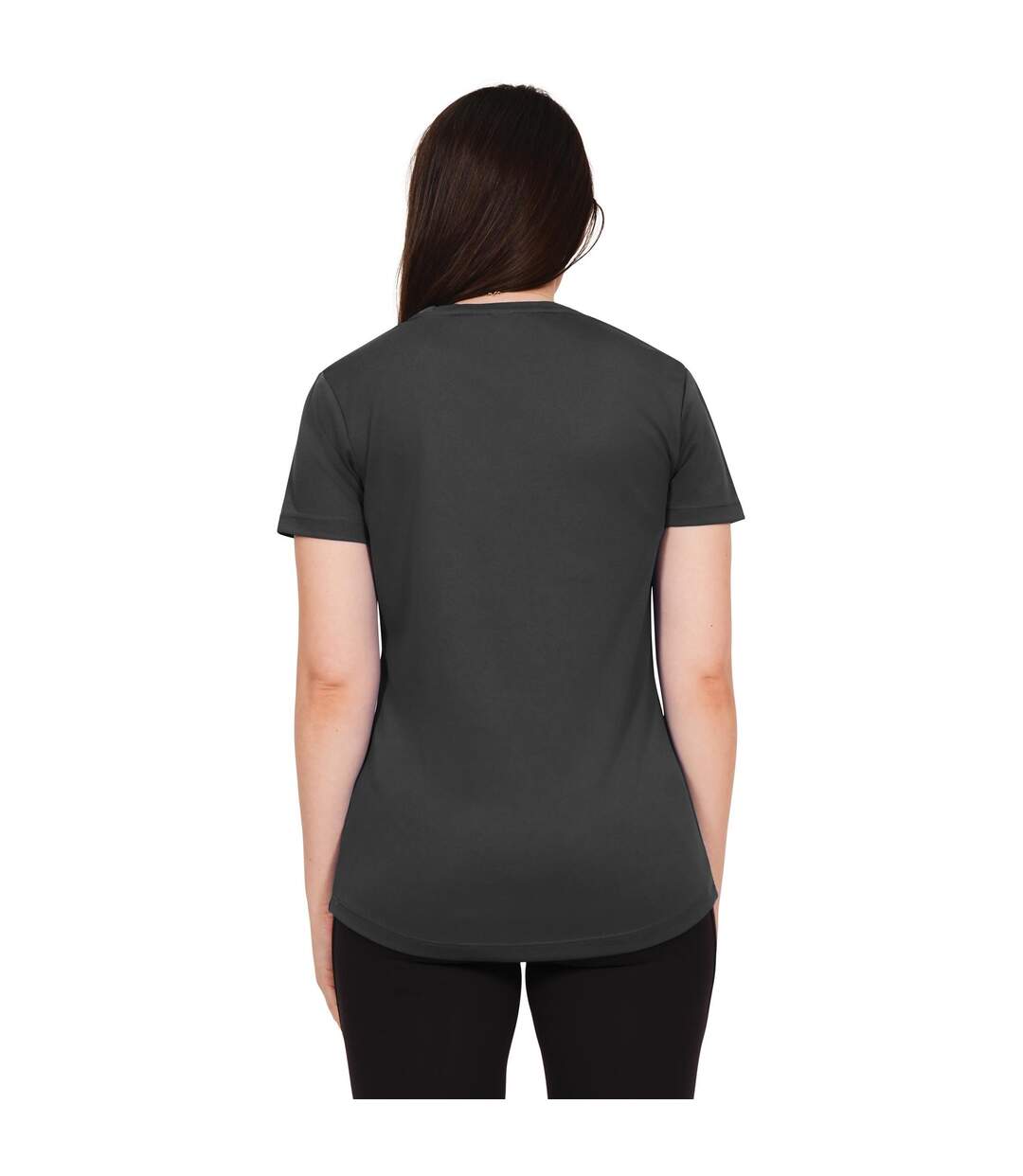 T-shirt original tech femme charbon Casual Classics-2