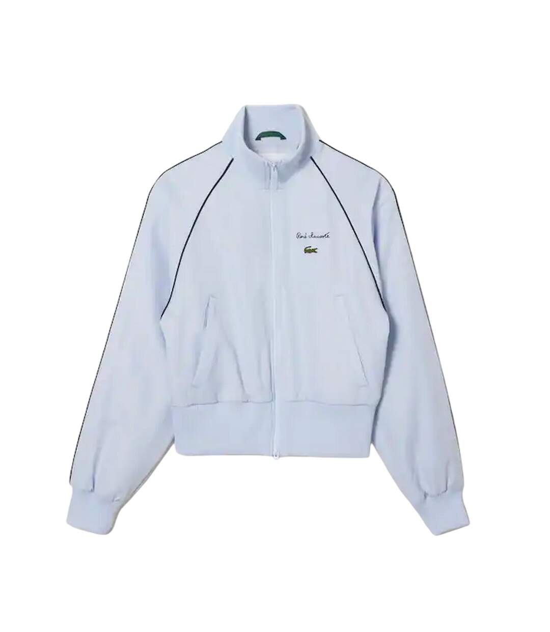 Womens/ladies Raglan Track Jacket Blue Lacoste-2