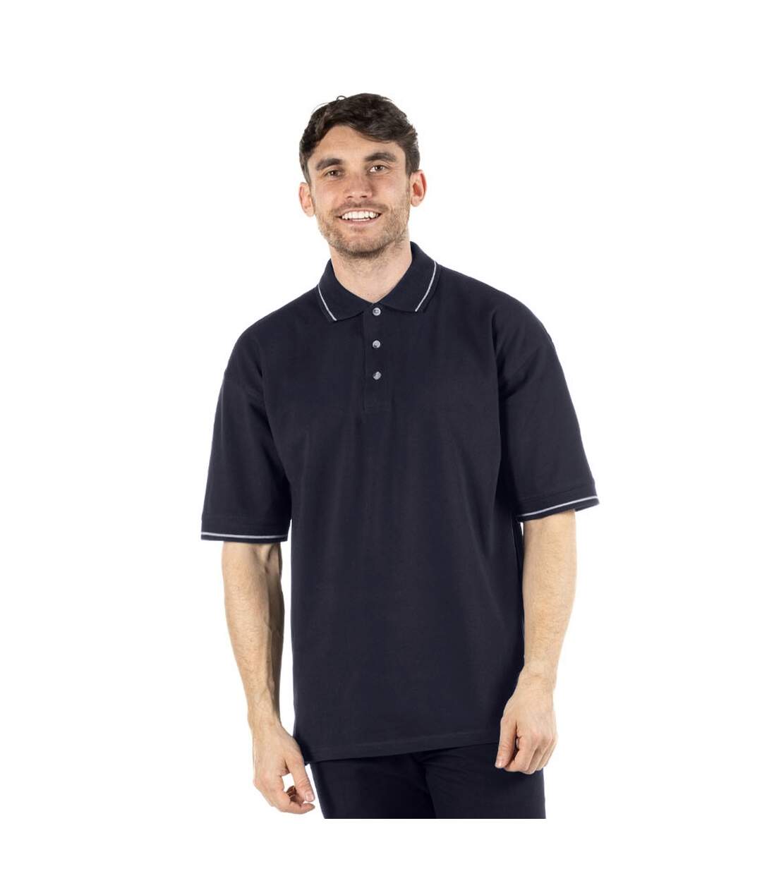 Kustom Kit Mens St. Mellion Mens Short Sleeve Polo Shirt (Navy/Light Blue) - UTBC615-2