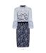Paper Dolls Womens/Ladies Lunel Two Tone Lace Dress (Cream/Blue) - UTLM1623