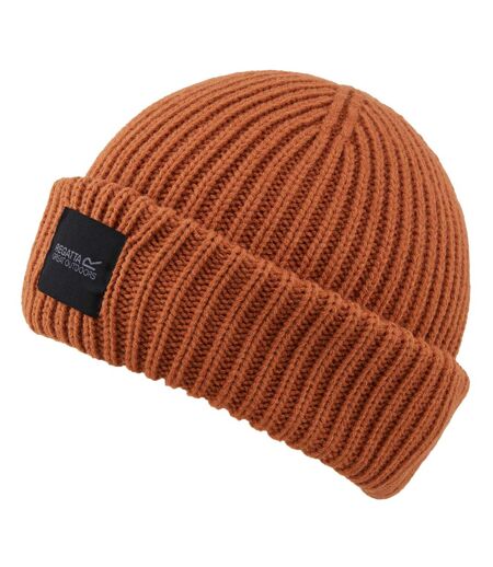 Unisex adult connora fisherman christian lacroix knitted beanie carrot Regatta