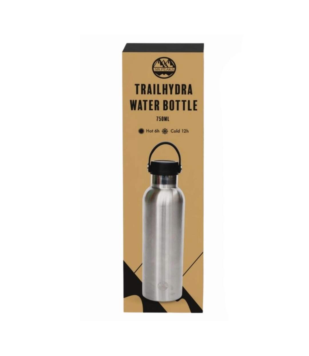 Bouteille Isotherme Extérieur Taille Unique Gris Aluminium Six Peaks-2