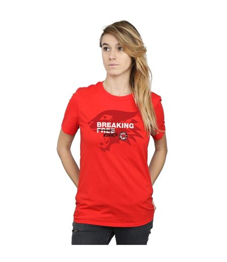 Disney Femmes/Les femmes High School Musical The Musical Breaking Rules T-Shirt Boyfriend en coton (Rouge) - UTBI28195