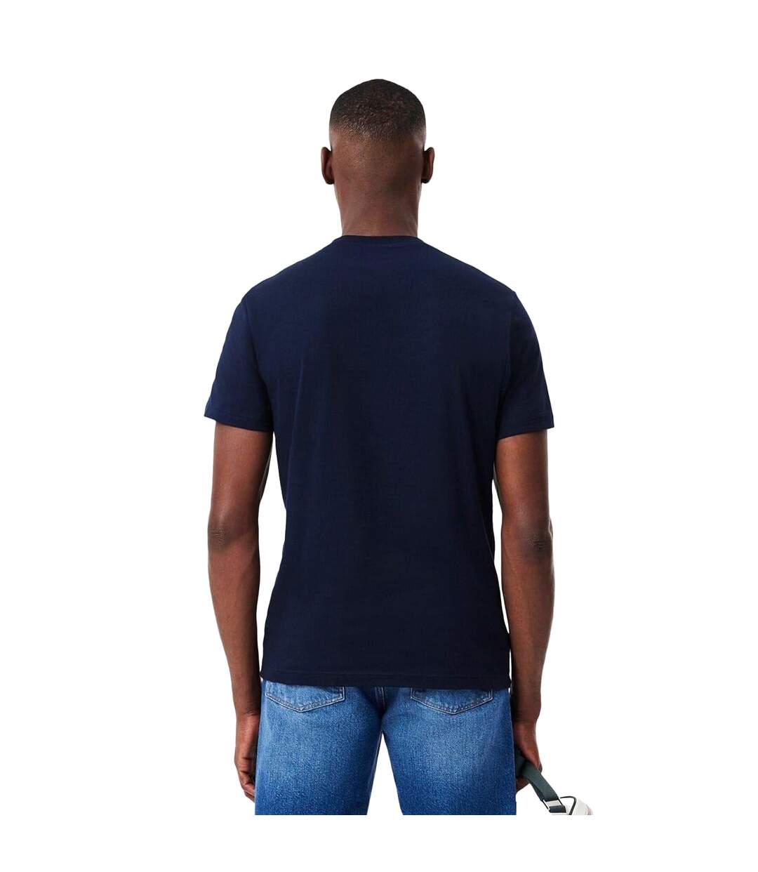 Mens Crocodile Print Regular T-shirt Navy Lacoste-3