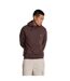 Mens pullover hoodie deep mahogany Lyle & Scott