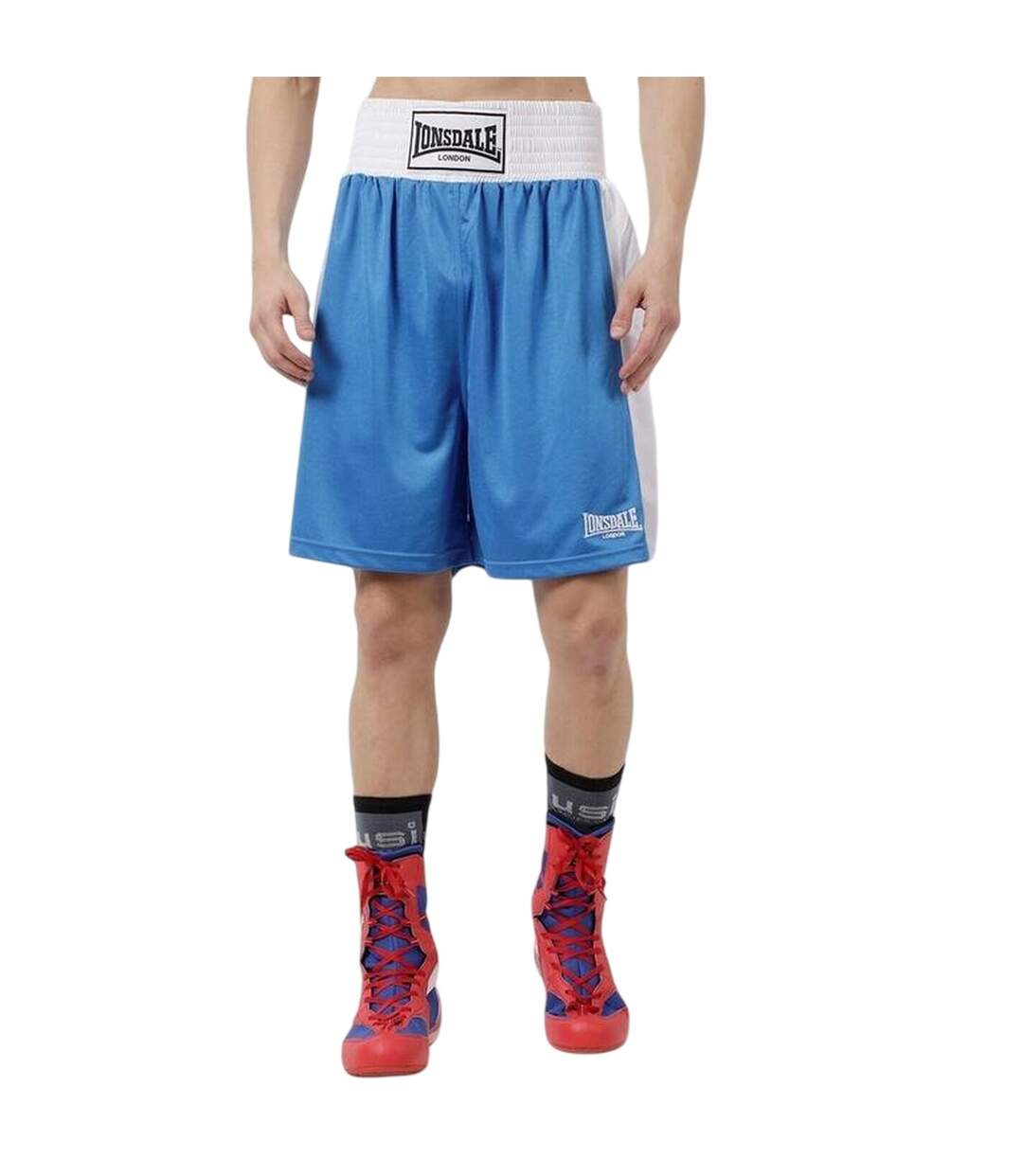 Short De Boxe Homme Bleu Blanc Lonsdale-1
