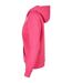 Sweat À Capuche Basic Femme Rose Vif Build Your Brand-3