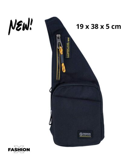 Sacoche pour homme - Multi-poches - Sac body-bag à  bandouilère - Noir