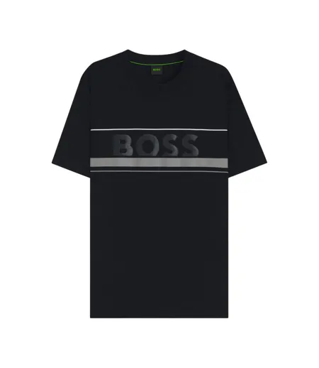 T-shirt Iconic Zone Homme Gris Foncé Boss