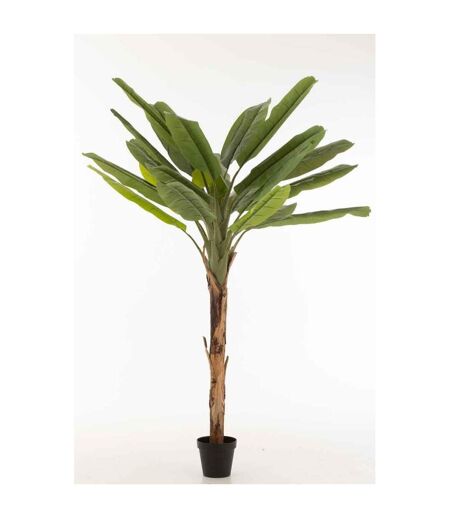 Plante Artificielle en Pot Ficus 129cm Vert & Noir