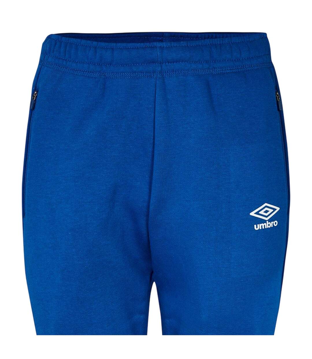 Womens/ladies Club Leisure Cotton Blend Casual Jogging Bottoms Royal Blue White Umbro-4