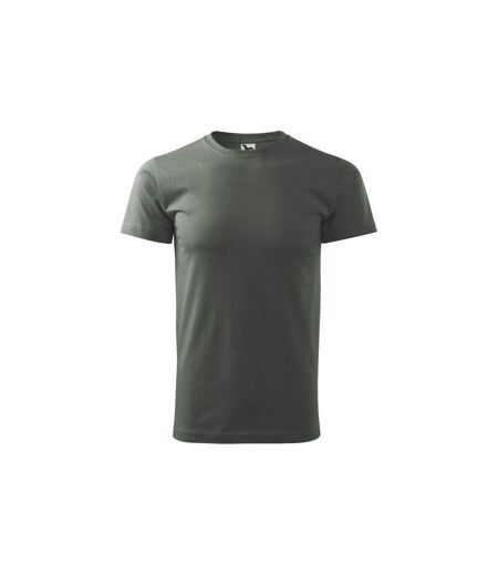 Mens Heavy New T-shirt Khaki Green Malfini