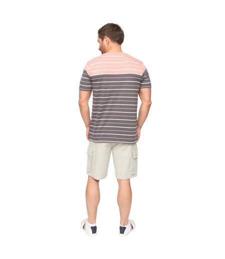 T-shirt Manches Courtes Tous Les Jours Blaydon Homme Anthracite À Rayures Bewley & Ritch