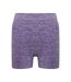 Tombo Womens/Ladies Melange Seamless Shorts (Purple Marl) - UTRW9844