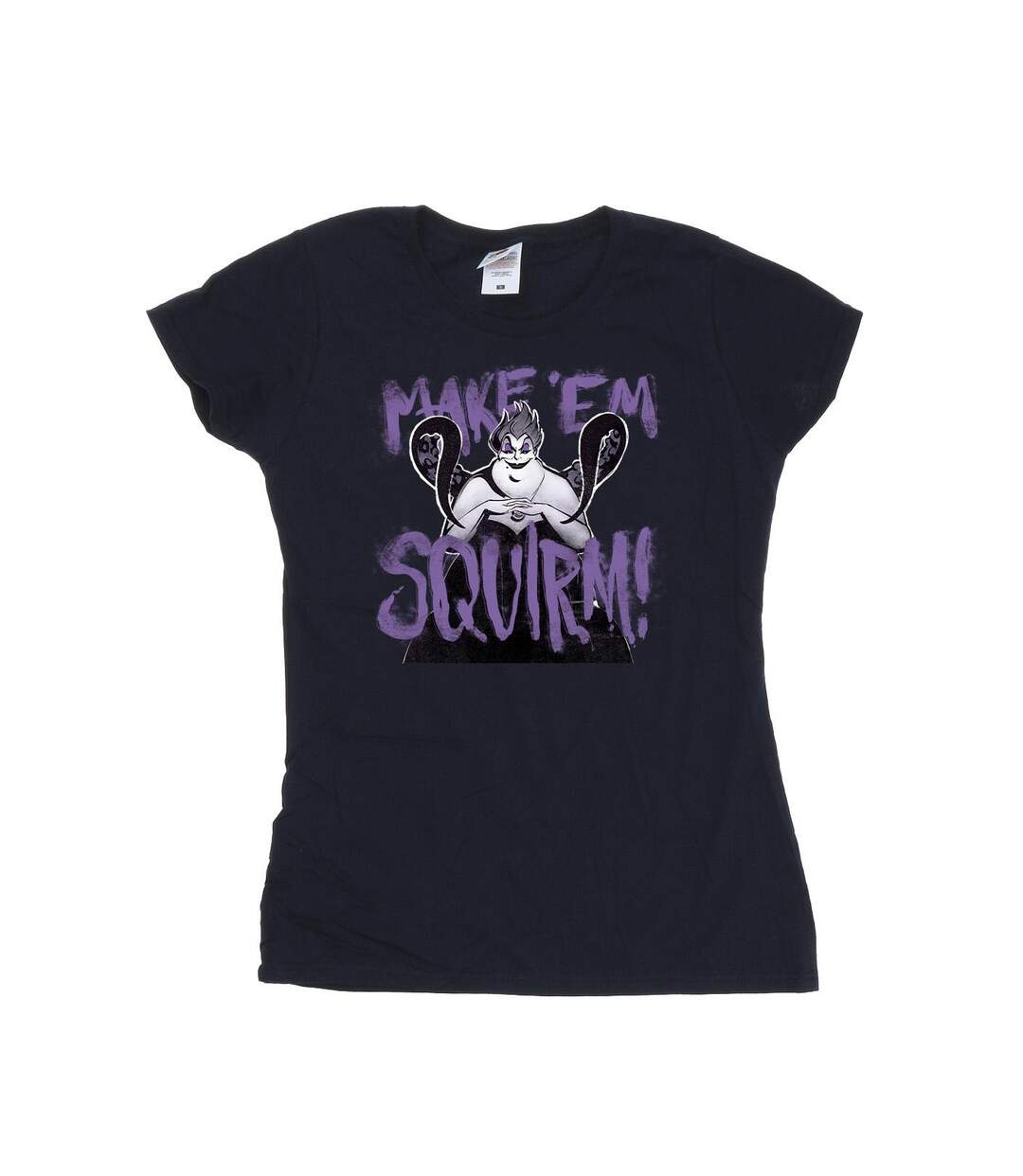 Disney T-shirt en coton violet Villains Ursula Femmes/Dames (Bleu marine) - UTBI44585-1