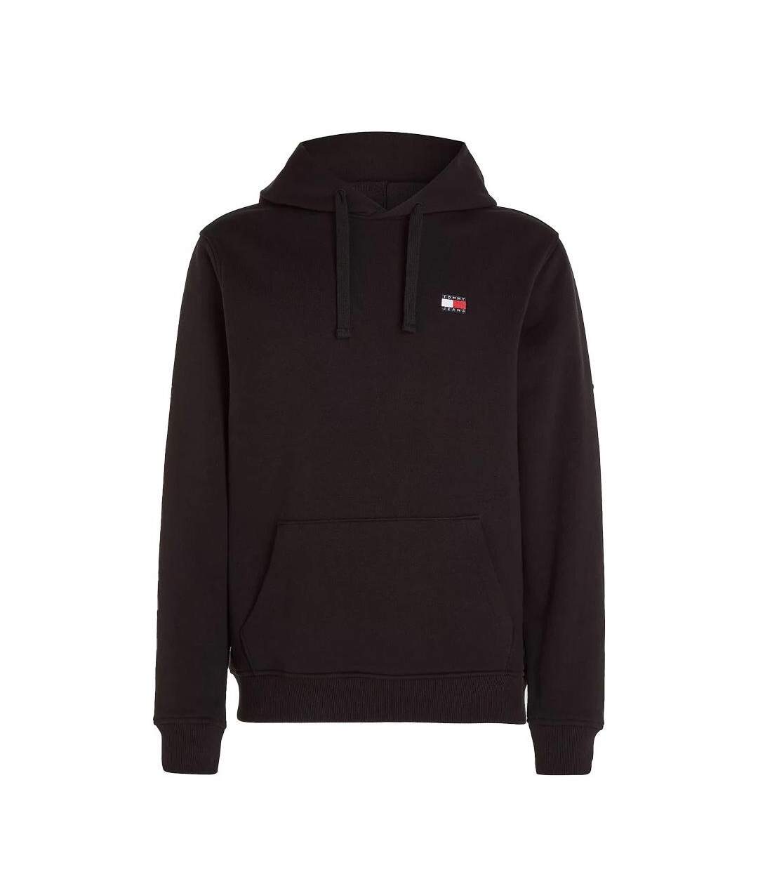 Sweat noir homme tommy hilfiger badge dm0dm-2