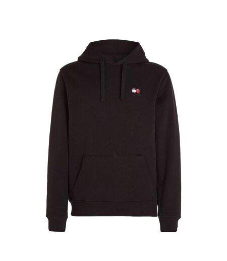 Sweat noir homme tommy hilfiger badge dm0dm