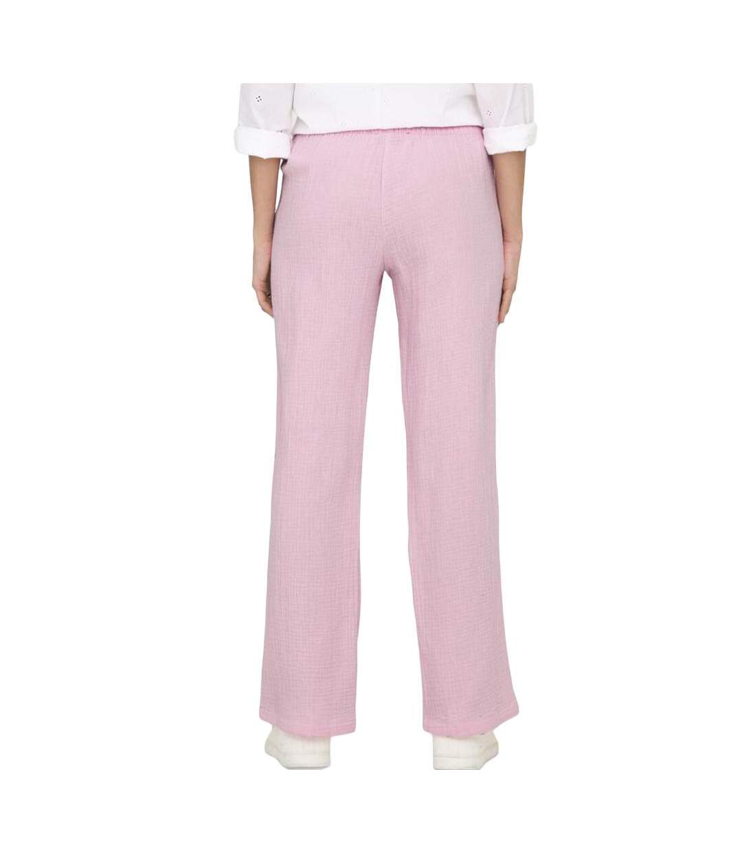 Pantalon fluide rose femme jdy phantom-2