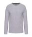 T-shirt manches longues col rond - K359 - gris oxford - homme