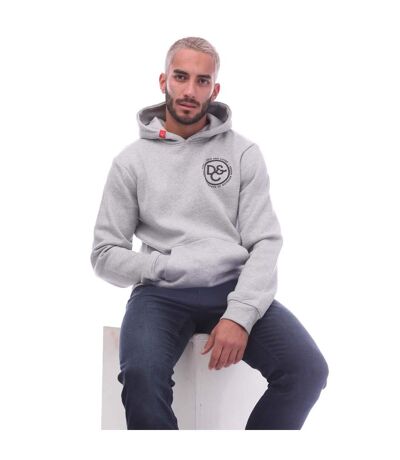 Mens Macksony Graphic Hoodie Grey Marl Duck And Cover
