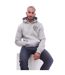 Mens Macksony Graphic Hoodie Grey Marl Duck And Cover-1