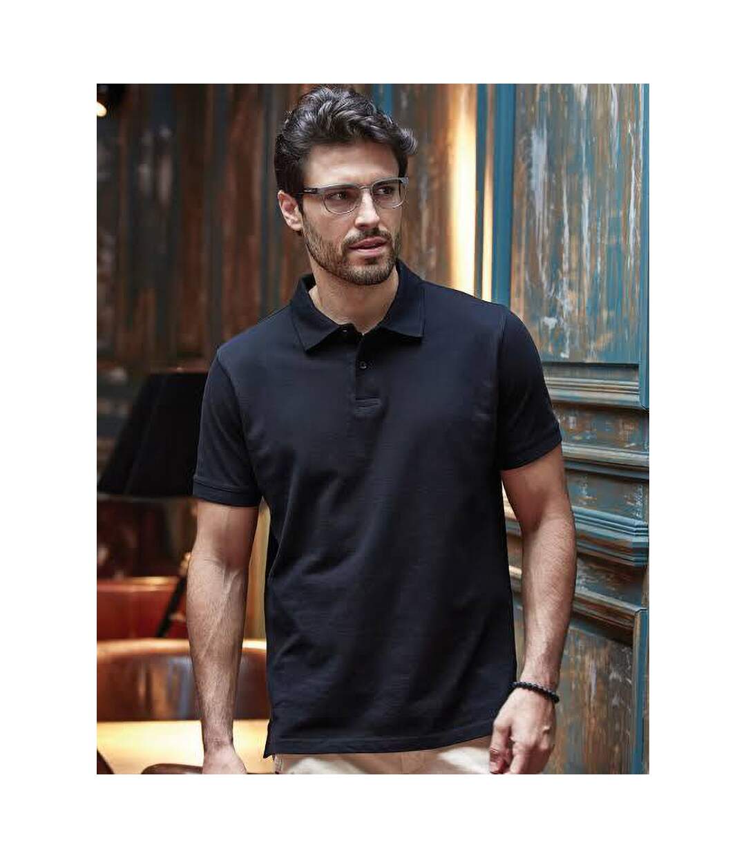 Tee Jays - Polo à manches courtes - Homme (Noir) - UTBC3301