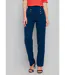Pantalon effet pont en tissu extensible-1