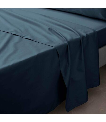 Drap Plat Percaline 180x290cm Bleu Nuit