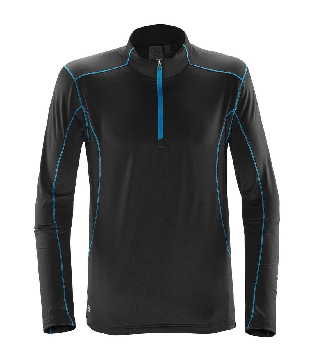 Stormtech Mens Pulse Fleece Pullover (Black/Electric Blue) - UTBC4121