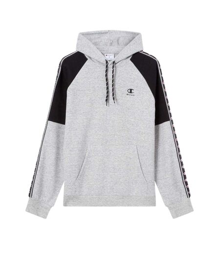 Mens Pullover Hoodie Grey Marl Champion