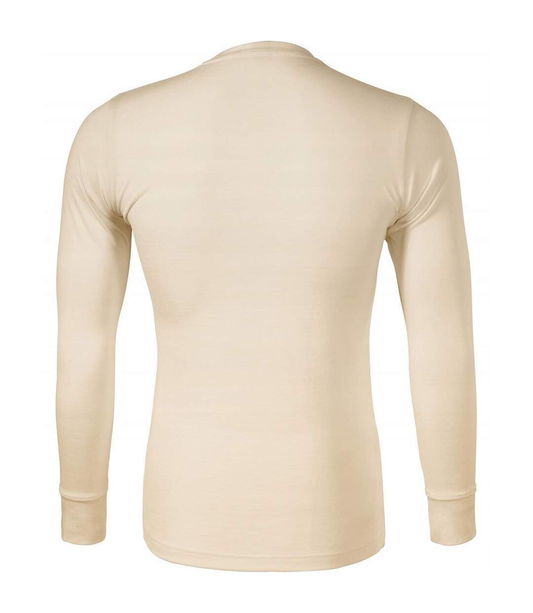 T-shirt Manches Longues Premium Merino Rise Homme Beige Malfini-2