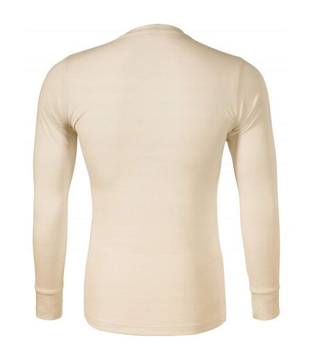 T-shirt Manches Longues Premium Merino Rise Homme Beige Malfini