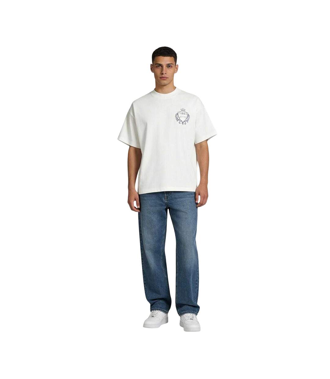 T-shirt Motif/style Emblème Off-court Homme Blanc Slazenger-4