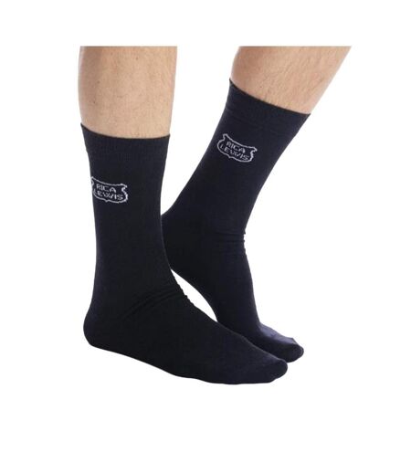 X7 paires de chaussettes  noir/gris homme rica lewis soc