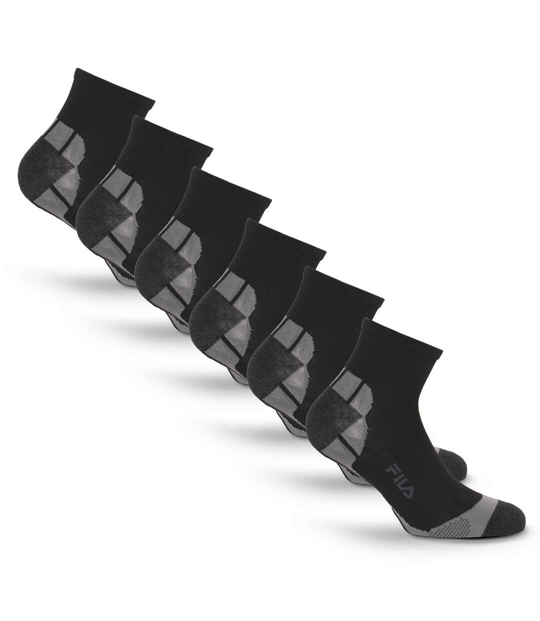 Lot de 6 Paires de chaussettes Quarter homme Multisport F1615 Fila-1